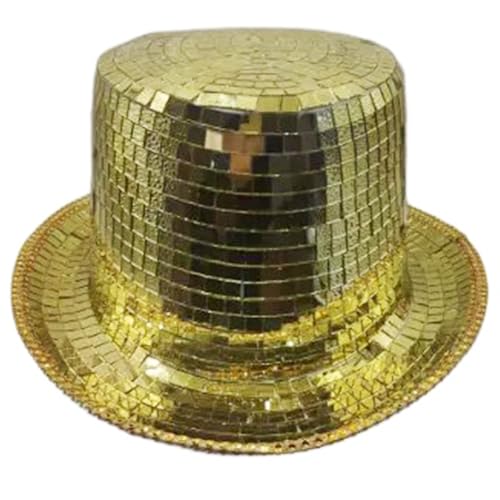 Chapeau Homburg blingbling et réfléchissant pour tenue de fête