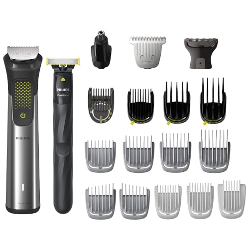 Catálogo de Walmart Rasuradora favoritos de las personas. 46 Philips Multigroom Series 9000, Recortadora todo en uno, Kit 20 en 1 Para Cara, Pelo, Orejas, Nariz y Cuerpo,120min de uso, En Seco y Húmedo, Recargable, incluye Philips OneBlade,...