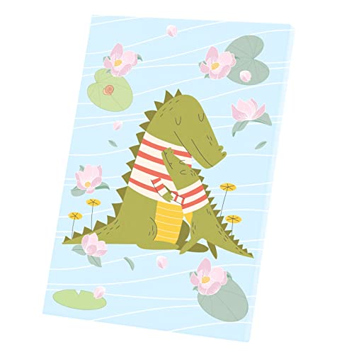 Dessin illustration Odile maman crocodile, affiche poster et grand tableau décoratif