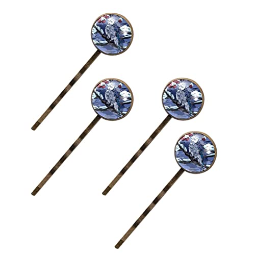 Épingles à cheveux oiseau d'hiver - Accessoire cheveux fille et barrette femme tendance