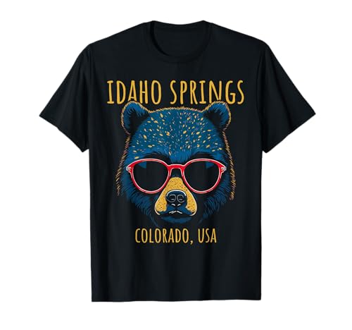 Idaho Springs Colorado USA - Oso con gafas de sol Camiseta