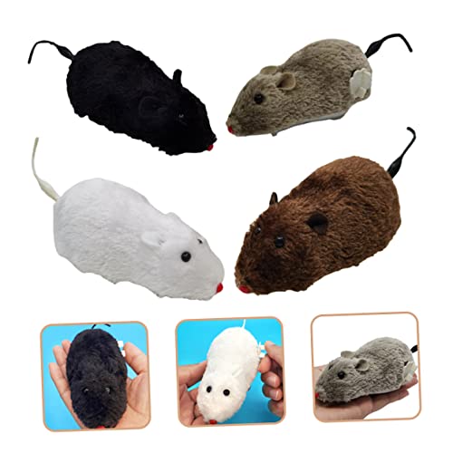 Ratón de cuerda para gatos Toddmomy interactivo de 8 piezas 6