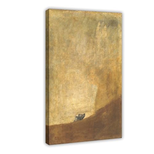 Toile Le Chien de Goya pour habiller un mur vide de bureau sans effort