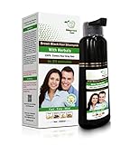BIOGREEN ROOTS Shampoo - Brown Black Hair color Shampoo with herbals- Covers Gray Hair for Men and Women - Clinically Tested Black hair Color Shampoo for All Hair Types -200ml (200ml)