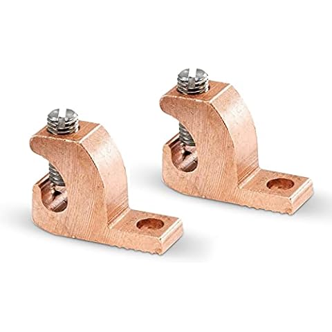 OhLectric OL-43480 Lay-In Connector - Made With High Conductivity Copper Alloy - Copper Conductor Lay-In Connector - Ideal For Grounding Swimming Pool and Conduits - 4-14 Wire Range, Pack of 2 Cover