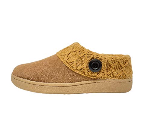 Clarks Women's Knitted Collar Clog (9 M US, Cognac/Cognac X)2