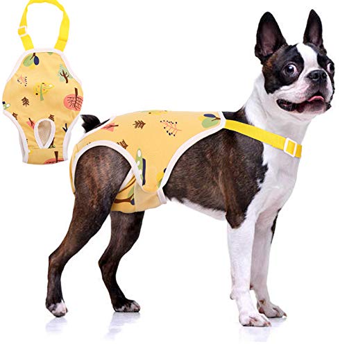 Dog Diapers Female Sanitary Pantie with Adjustable Suspender, Reusable