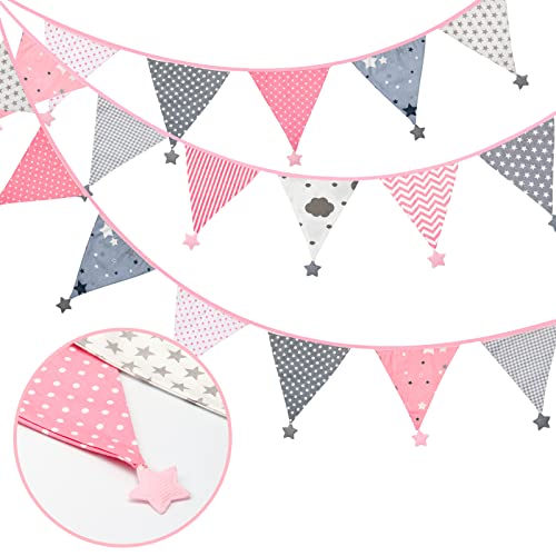 Kinderzimmer Wimpel Girlande - Bunte Deko Für Babyzimmer & Geburtstagsfeier