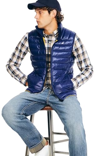 Image of Nautica Men's Lightweight Puffer Vest - Wind & Water-Resistant