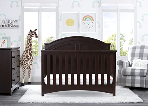 Image of Delta Children Perry 6-in-1 Convertible Crib - Greenguard Gold Certified, Walnut Espresso