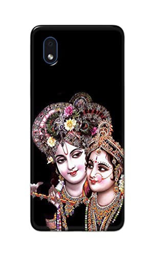 Image of PRINTFIDAA� Printed Hard Back Cover Case for Samsung Galaxy M01 Core | Samsung Galaxy A01 Core Back Cover (Radha Krishna) -2808