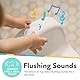Nuby - My Real Potty - Kinder Töpfchen mit Spülgeräusch - Toilettentrainer für Kinder - mit echtem Sound und Batterien sind im Lieferumfang enthalten - Toilette Weiß - 18+ Monate