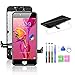 HTECHY Compatible with iPhone 5S Screen Replacement Black - Compatible with iPhone SE Screen Replacement Digitizer LCD Touch Screen Display Assembly with Repair Tools Kit Including Screen Protector