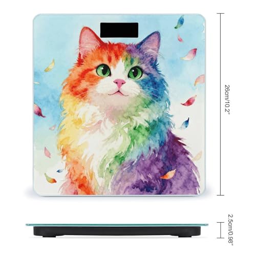 Báscula digital precisa y estable para baño con pantalla LCD miniatura 2