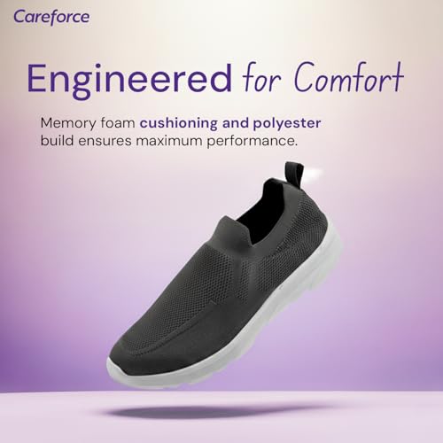 Image of Careforce Walking Shoes for Man Soft Cushioned Shoe for Men Lightweight Slip on Shoe for Men Without Lace Shoes for Man Stylish Regular Wear Casual Footwear for Daily Use Wander