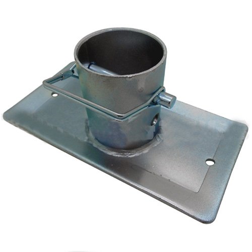 Simply Silver 2,000lbs Trailer Jack Foot Plate w/ Pin