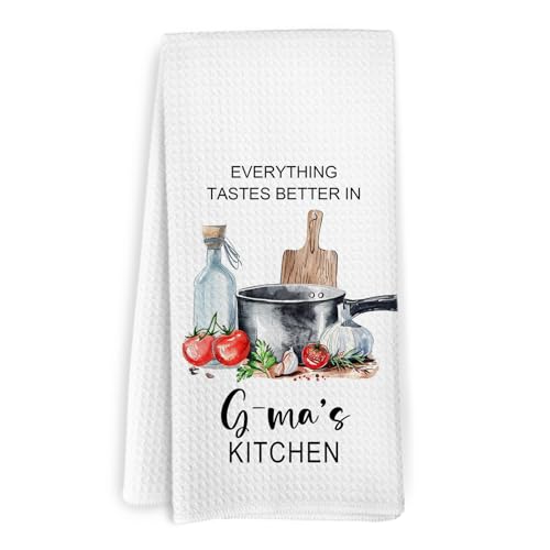KFXHANGD G-Ma Gifts Kitchen Towels, G-Ma Gift for Grandma, Mothers Day Birthday Gifts for...