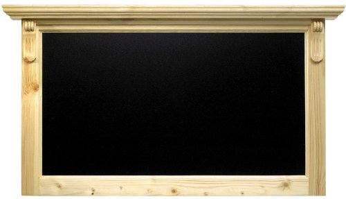 Tableau noir mural bois laqué Securit ardoise feutre craie format 60x100 cm