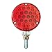 GG Grand General 78353 4 inches Single Faced Pearl 24 LED Sealed Pedestal Light with Red Lens