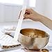 Singing Bowl Mallet Clear Acrylic Base Silicone Rubber Striker Mallet for Playing Crystal Singing Bowl