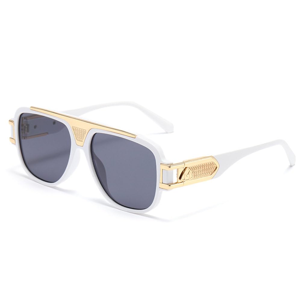Gafas de sol transparentes y frescas a la moda para mujer, gafas de sol Retro Vintage para hombre
