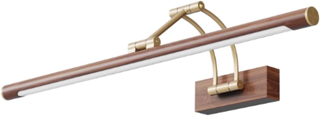 Luminaire de salle de bain en métal marron à bras oscillant dimmable