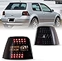 CPW Tail Lights Compatible with 1999-2004 Volkswagen Golf MK4 / Volkswagen GTI LED Rear Lamp Assembly Replacement Driver and Passenger Side Black Housing/Smoke Lens