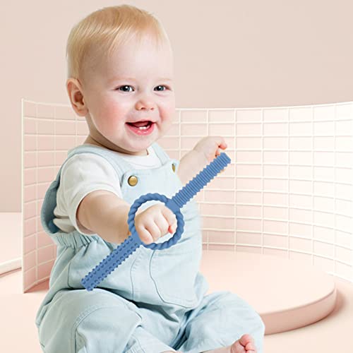 Baby Teether Chew Toys Set For 0-6 Months Bpa Free, Soft Remote Control Shape Baby Teething Toys Gift (Blue) #TOP6