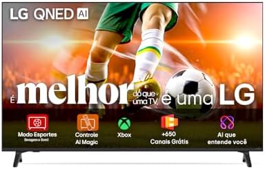 Smart TV 4K 55" LG QNED 55QNED70 Processador α7 AI Ger8 4K Super ...