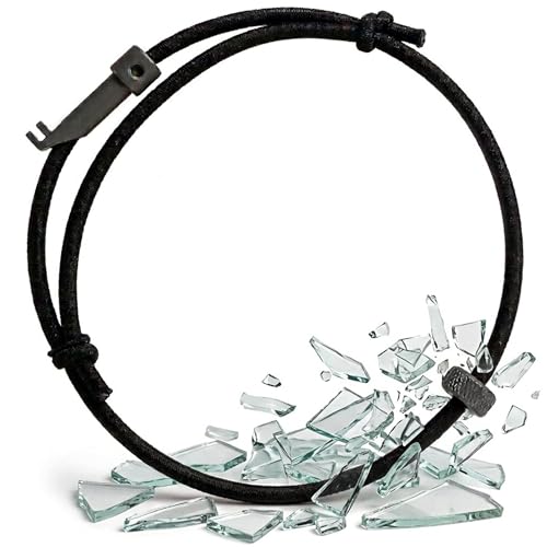 BATTLBOX Bracelet Car Window Breaker Wrist Strap Escape Tool Tungsten Carbide Bead and Handcuff Key (AHK3) Car Emergency Self Rescue Tool Vehicle Rapid Escape Emergency Tempered Safety Glass Breaker