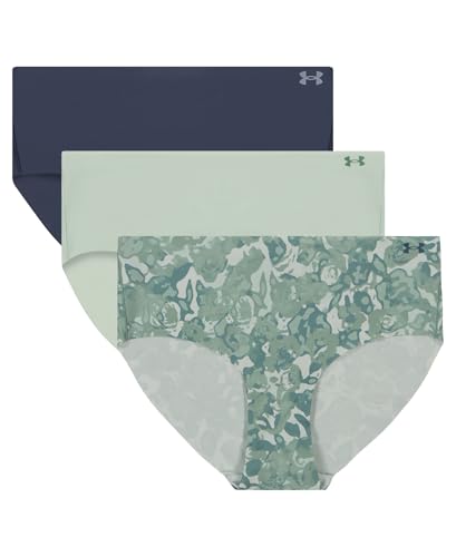 Image of Under Armour Women's 3-pack Pure Stretch No Show Hipster Underwear, All-day Comfort & Ultra-soft Fit