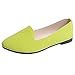 Scarpe Donna Ragazze Solido Slip Grande su Tacco Piatto Comfort Casual Singolo (43,Verde Chiaro)