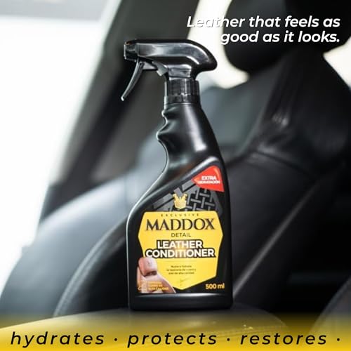 Miniatura 6 de Maddox Detail - Acondicionador Y Limpieza Coche Cuero Limpiador Asientos De Cuero Y Piel Limpieza Coche Hidratante Y Tratamiento Cuero Coche Limpiador Cuero Coche Leather Conditioner 500ml