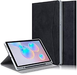DINGGUAGUA for Samsung Galaxy Tab S6 Lite 10.4" Case, with Pen Holder Cover for Samsung Tab S6 Lite Tablet,Black