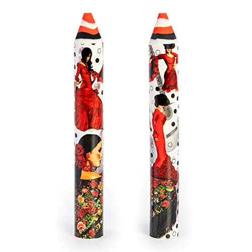 Lot de 2 Gommes Extra Larges au Format Crayon avec des Motifs très Colorés et Originaux (Flamenca) Cover