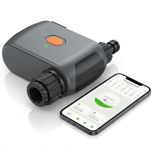 Brandson - Bewässerungscomputer Smart mit WLAN - WiFi Bewässerungssystem Garten - Bewässerungstimer - Automatische Bewässerung - mit App - Alexa Google Assistant