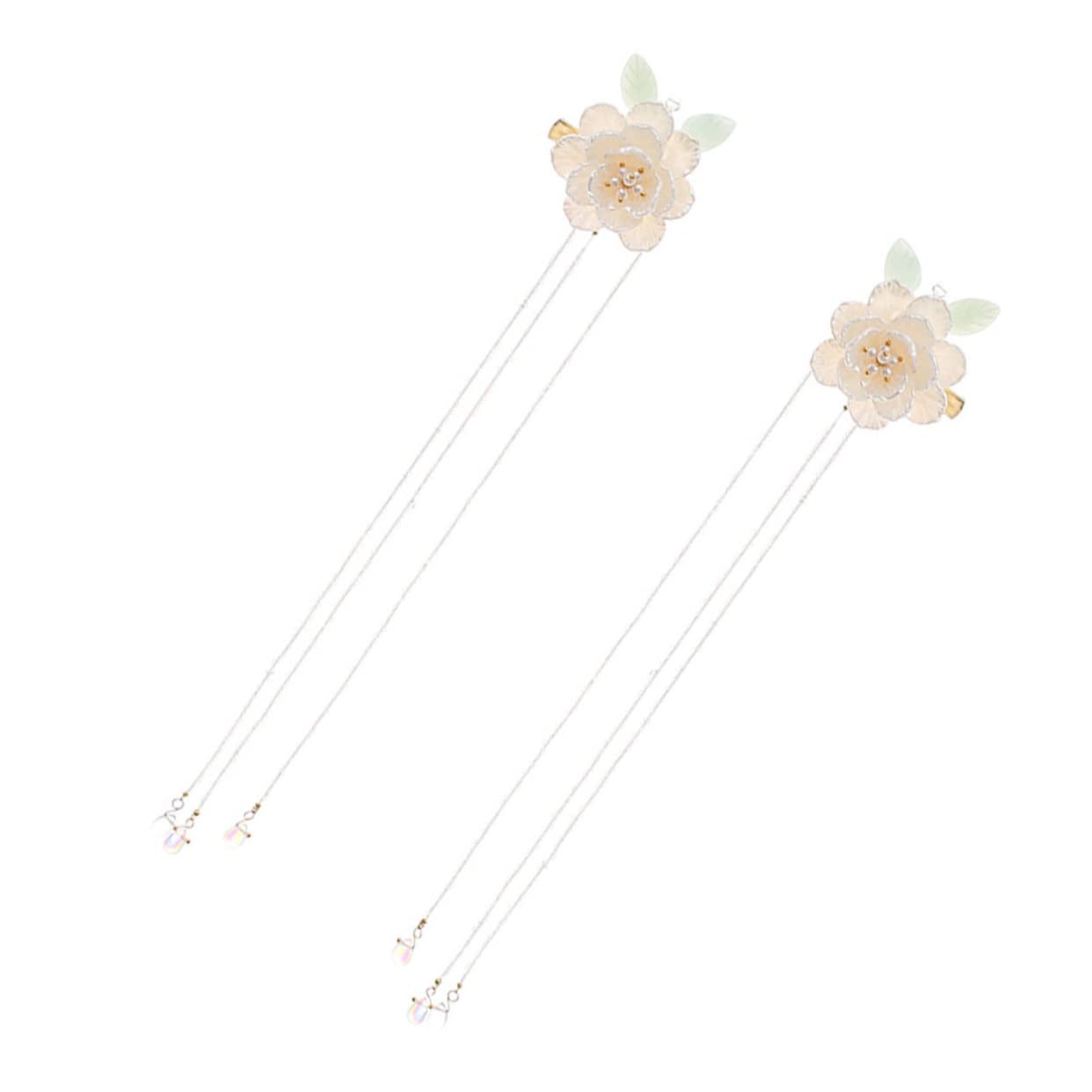 Barrette à pompons rétro Healeved pour coiffure Hanfu de fille - 8