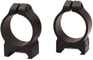 Warnex 30 mm Mounts 213M , Maxima Permanent Attachable Weaver Style rings, 30mm, Low Height, Matte black