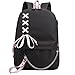 ISaikoy Casual Canvas Backpack Bookbag Daypack School Bag Shoulder Bag Q21