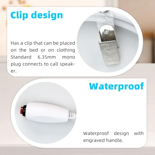 Cable de botón de 6,35 mm universal para llamadas de enfermería Flylin 6
