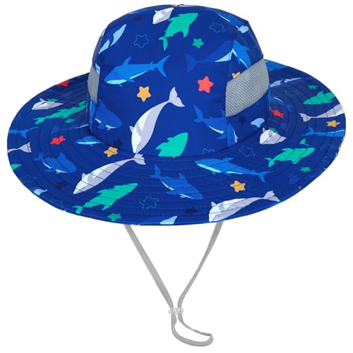 Image of Kids Sun Hat for Toddler Girls Unicorn Bucket Hats UV Protection Summer Hat for Kids Wide Brim Fishing Hat 2-8 Years