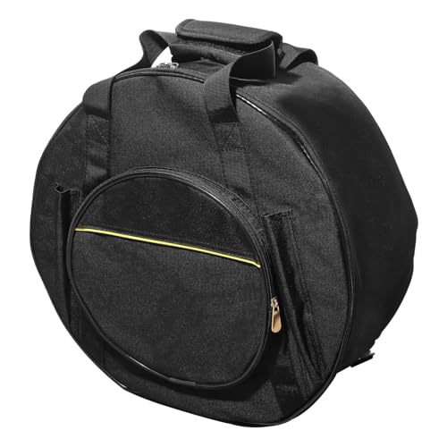 PAMINGONO Gepolsterter Snare Drum Rucksack mit Trommelstockfach Wasserdichte Dicke Trommeltasche Verstellbare Schultergurte Tragegriff Vielseitig für Instrumententransport und