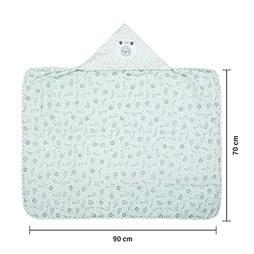 Toalha de Banho Felpuda Papi Compose Forrada C/Capuz para Bebê 90cm X 70cm Contém 01 Un