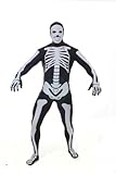 Morphsuits Men's Skeleton Adult, Black, X-Large