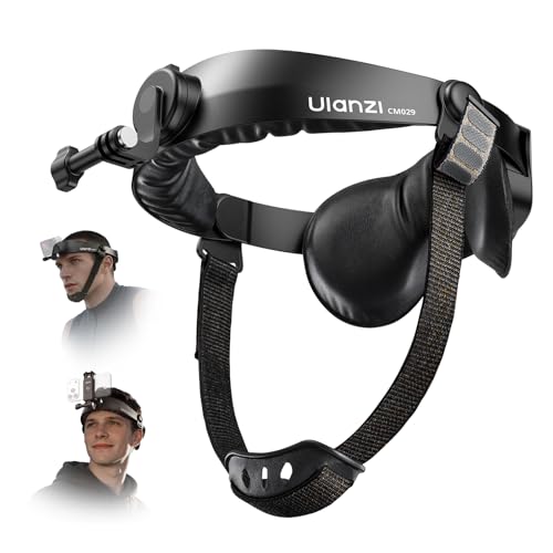 Ulanzi CM029 �w�b�h�X�g���b�v �}�E���g �A�N�V�����J���� �A�N�Z�T���[ �����Œ�x���g ����/�����B�e ���߉\ 360�x��]�\ ���O���\ GoPro�p�A�N�Z�T���[ Hero13/12/11/10/9 8/Insta360 X5�p/DJ