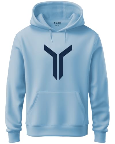 Image of ADRO Mens Graphic Printed Cotton Hoodies