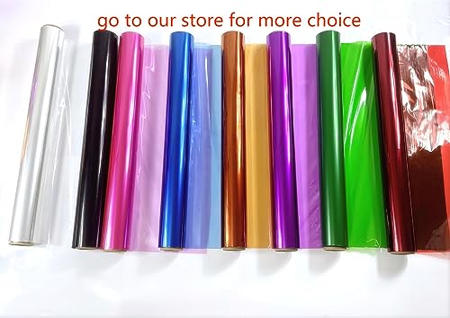 shareluck Rolo de papel celofane laranja de 30,5 m x 43 cm - envoltório de celofane transparente lar