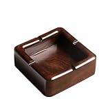 Cenicero para el hogar, creativo, sala de estar, retro, personalidad, madera simple