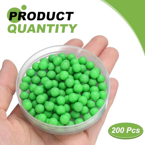 QUARKZMAN 200 STK PP Kunststoff-Kugellagerkugeln 9/32 7.144mm Feste Kunststoffkugeln G2 Präzisions-Polypropylen-Minikugeln Grün