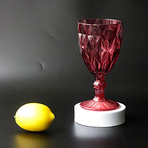 4pcs 330ml Imitação Gl Taça De Rabo Beautiful Pet American Retro Bar Goblet Em Forma De Diamante Par